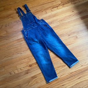 J Crew Factory Boyfriend Cut Overalls sz M